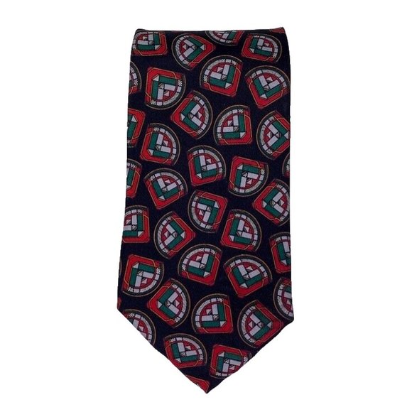 VTG Robert Talbott Studio Tie Hand Sewn Silk Made‎ in USA Geometric Mens - Picture 1 of 4